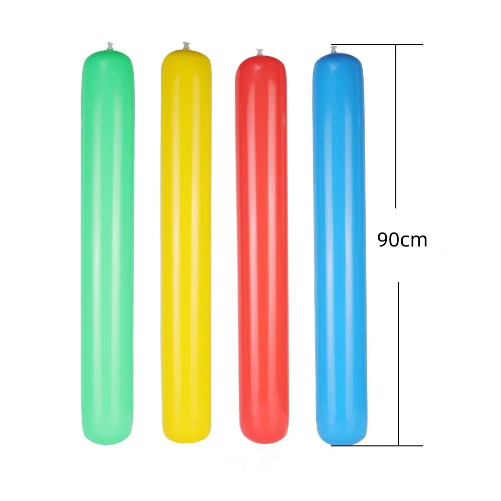 90cm aufblasbare Stick Ballon Spielzeug Outdoor-Spiel Kindergarten Erwachsenen Spielzeug Wasserspiel Spielzeug Party Dekoration Party Cheerleading Sport