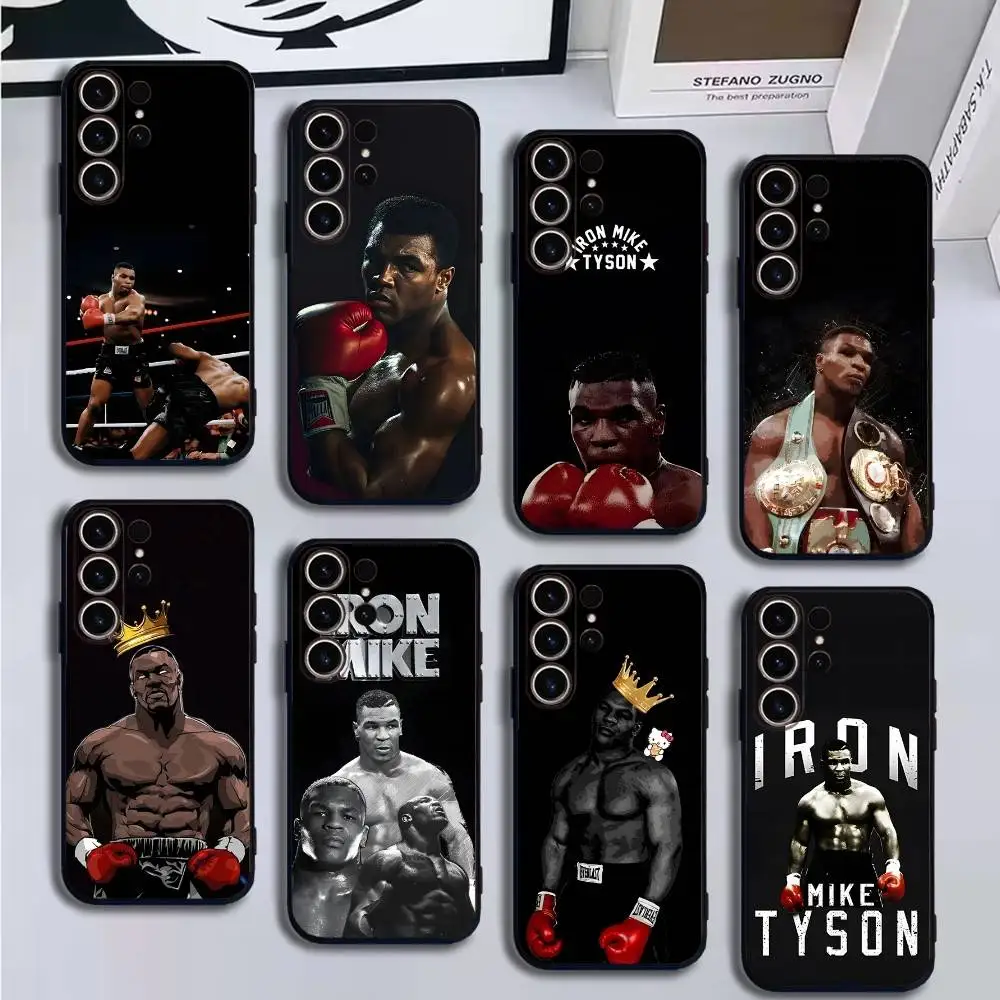 

M-Mike T-Tyson Boxer Phone Case For SamsungS25,24,21,22,23,30,Ultra,20,Plus,Fe,Lite,Note,10,9,Soft Black Cover
