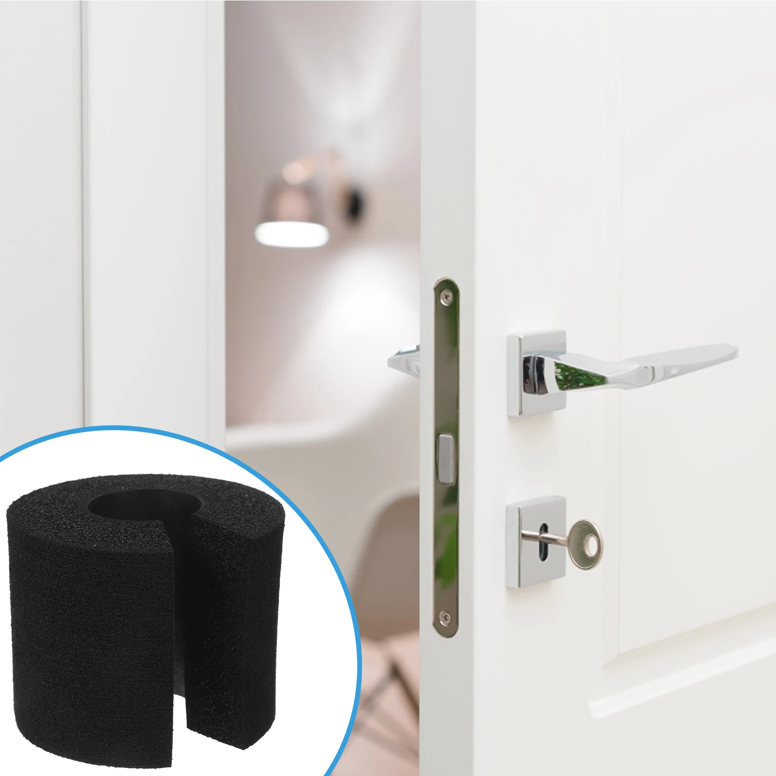 

2pcs Foams Stopper Baby Proofing Finger Pinch Guard Large Door Bumpers Home Furniture Protector Soft Cushion Easy Install No