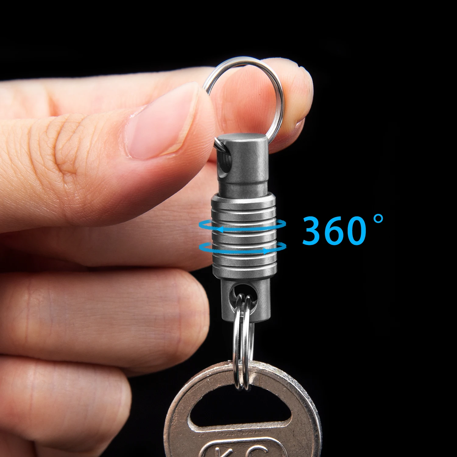 TIGLE Titanium Alloy Keychain New Detachable Multifunctional EDC Stainless Steel Keyring Upgraded Version Mini Pocket