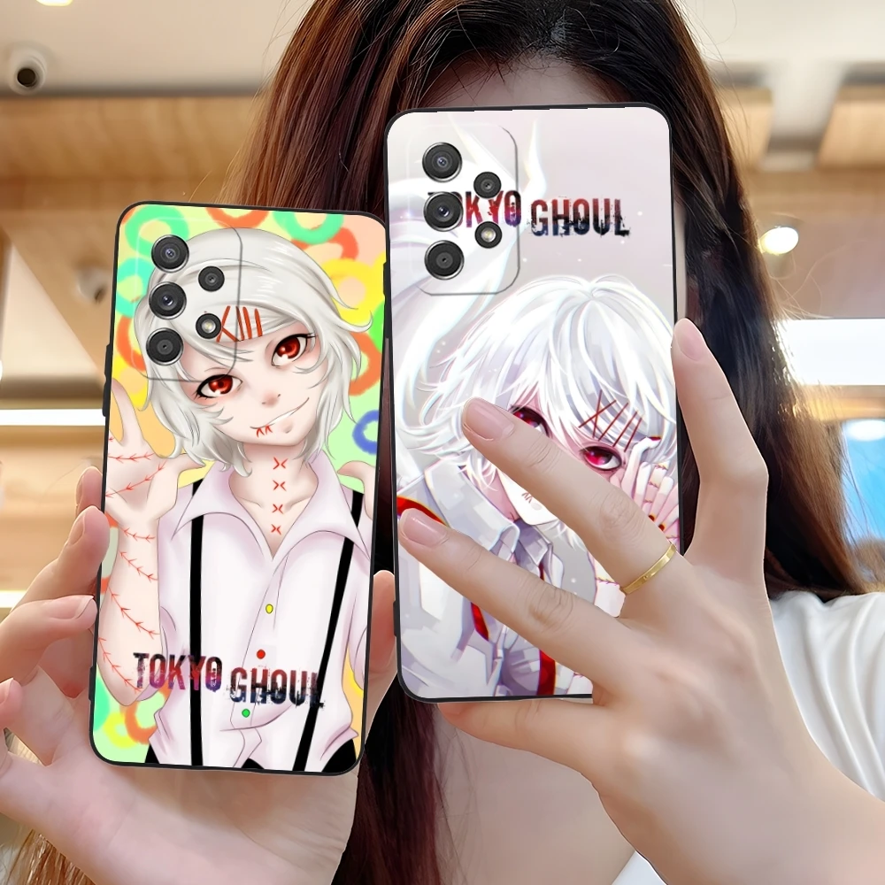 Tokyo Ghoul Juuzou Suzuya Mobile Phone Case for Samsung Galaxy A91 73 71 70 54 53 52 34 24 23 21 S 5G Black Phone Cover Shell