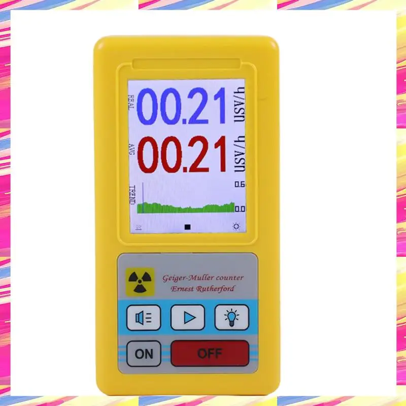 AIAI LCD Radioactive Tester, Personal Dosimeter For Nuclear Radiation Detection, X-Ray Beta Gamma Detector For Marble Tools