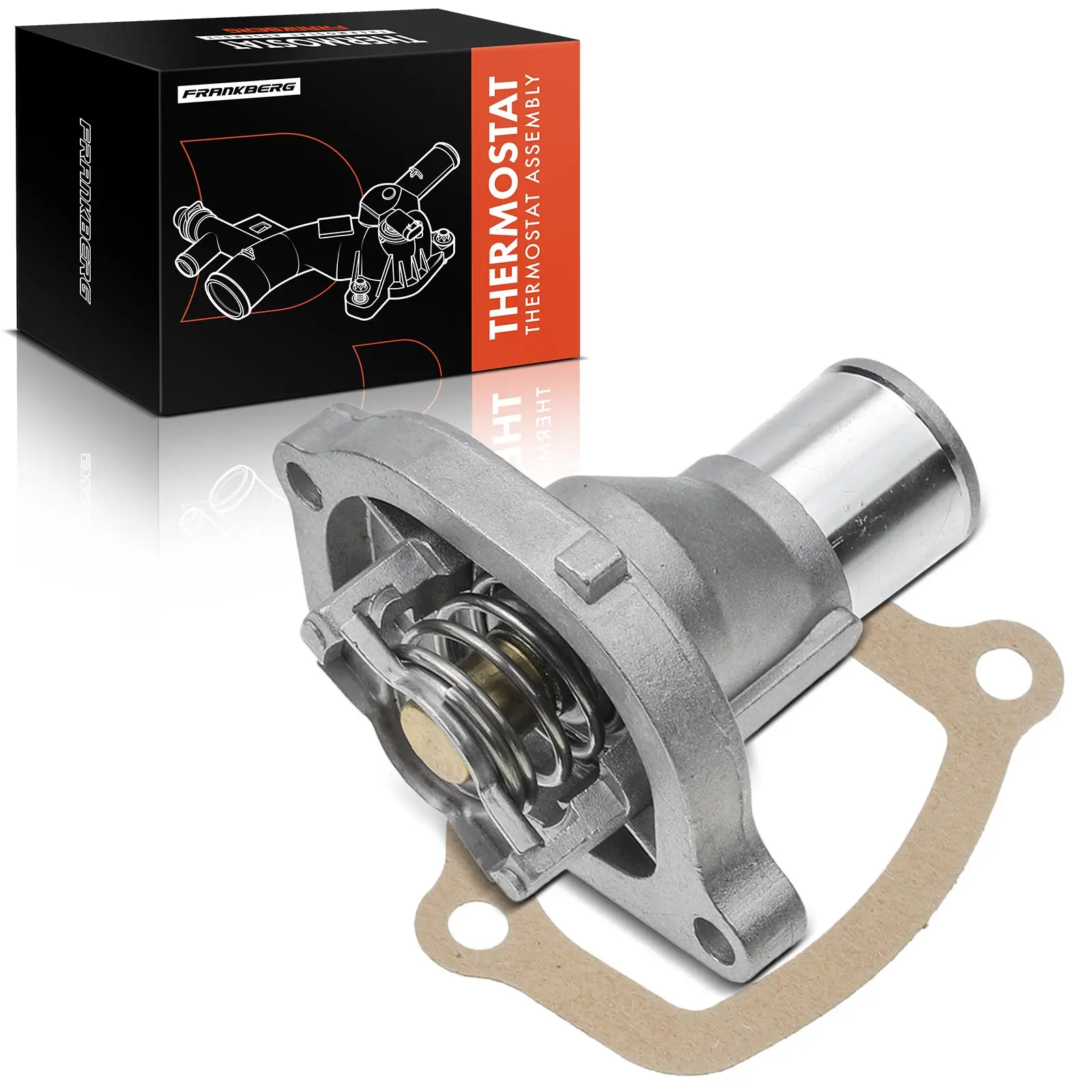 Frankberg 1x Thermostaat Koelvloeistof voor Fiat Panda Punto Doblo Palio Lancia Y Y10 0.8L-1.2L 46807285 75589135 7545958