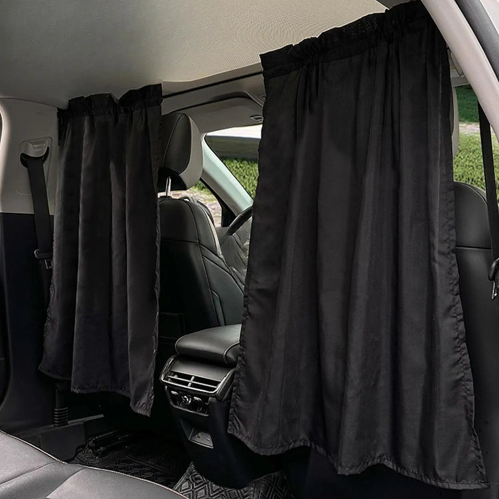 

Car Privacy Curtain Sunshade Hanging Interior Shade Car Curtain Retractable Privacy Divider for Travel Camping RV SUV Sedan