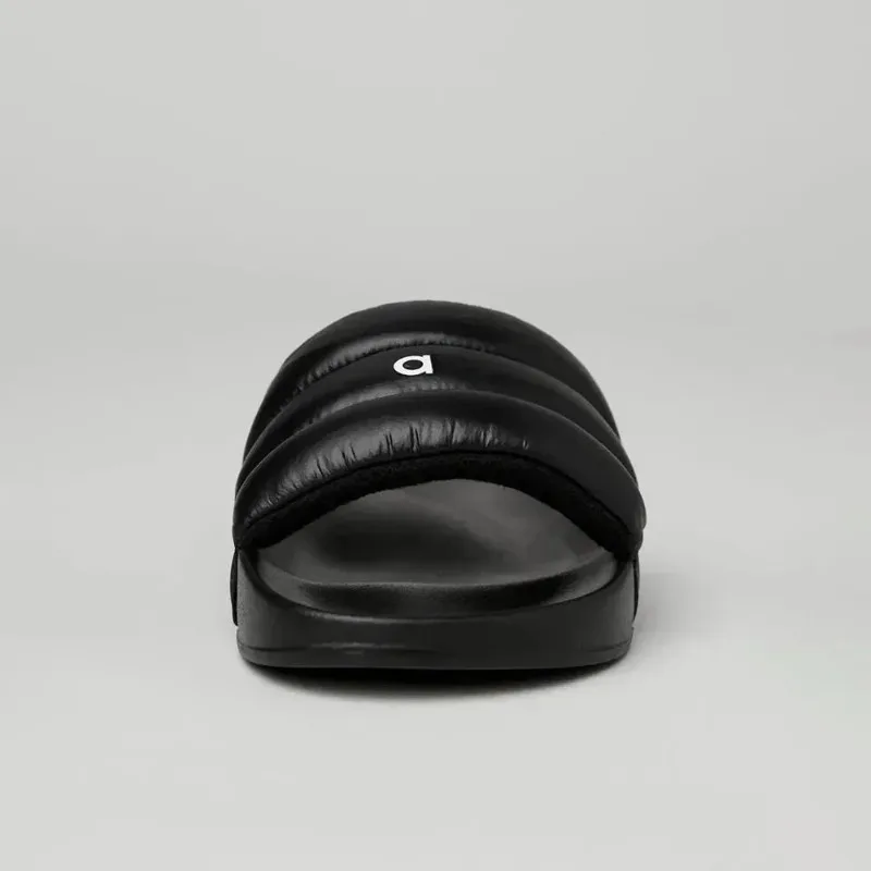 2025 جديد أنبوب الشعور سميكة سوليد الإناث زوجين لينة سوليد الرجال والنساء الصنادل في الهواء الطلق أحذية السيدات