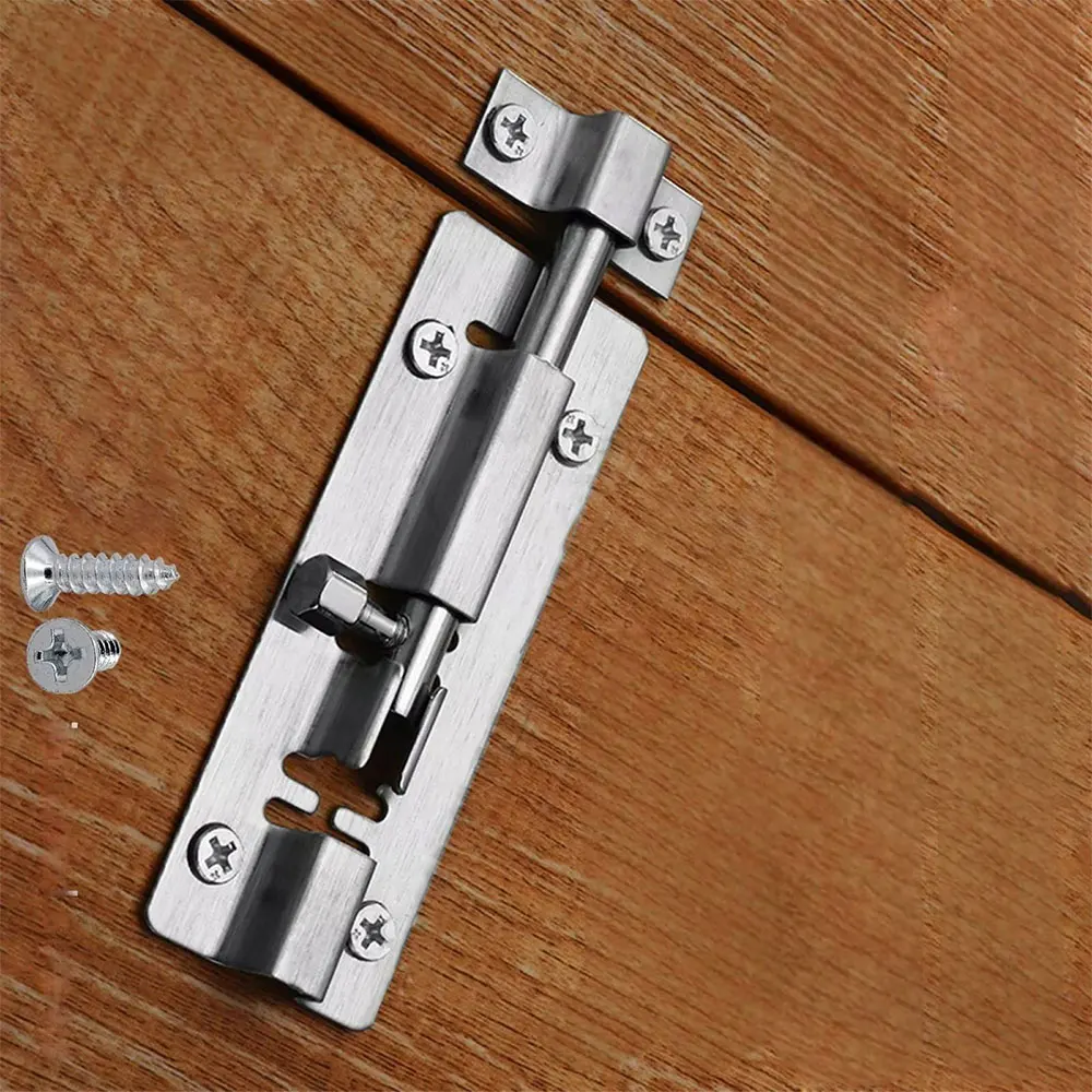 Stainless Steel Bolt Door Lock Latch Sliding Lock Barrel Door Bolt