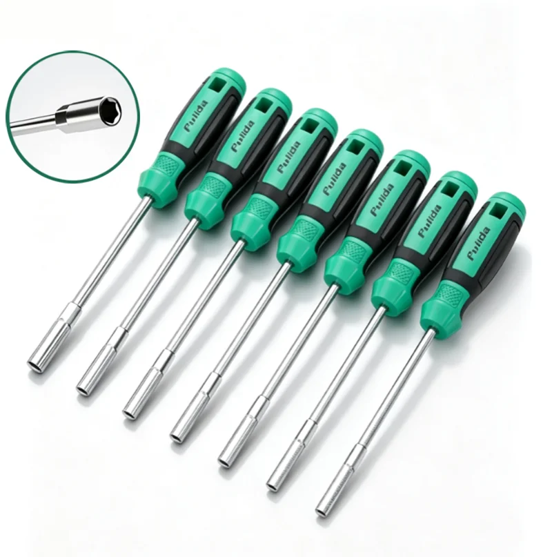 Socket Wrench Screw Driver Metal Hex Nut Anti Slip Hand Tool Screwdriver 5mm 5.5mm 6mm 7mm 8mm 9mm 10mm 11mm 12mm 13mm 14mm