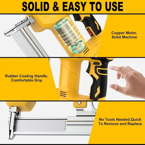 18 गेज कॉर्डलेस ब्रैड नेलर, डेवॉल्ट 20V बैटरी के साथ संगत (शामिल नहीं), इलेक्ट्रिक नेल गन/स्टेपल गन बैटरी से संचालित 10 best sales इलेक्ट्रिक नेल गन - №3