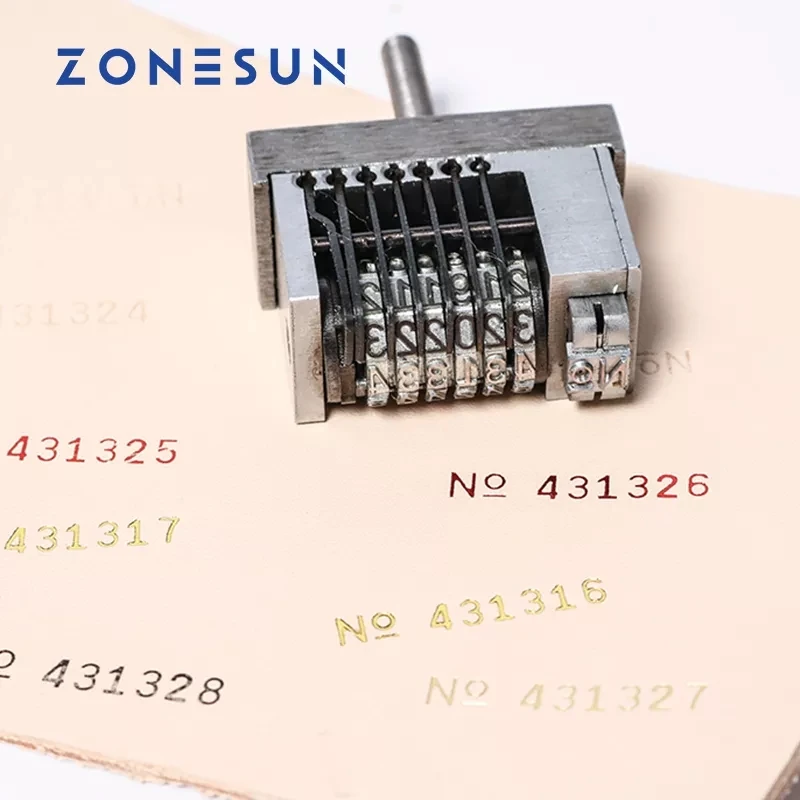 

ZONESUN Manual Hot Stamping Printer Accessory Thermal Ribbon Dialing Coding Tool Parts Production Number Coupon Print