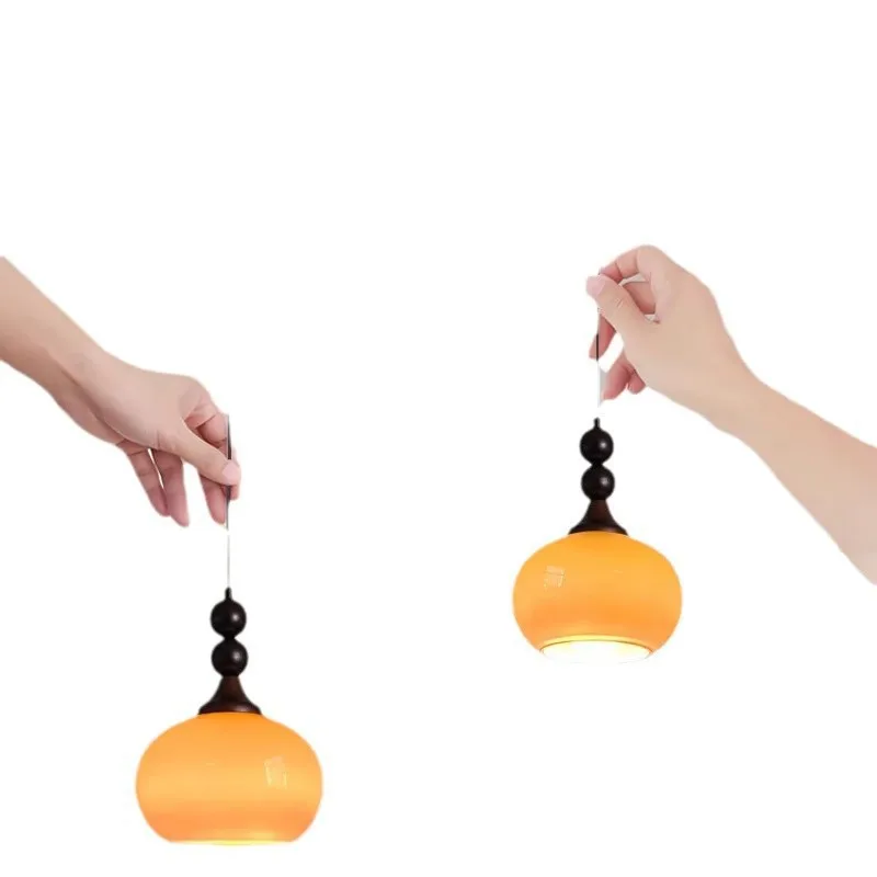 

Medieval style gradual change color glass chandelier French simple living room sofa decoration