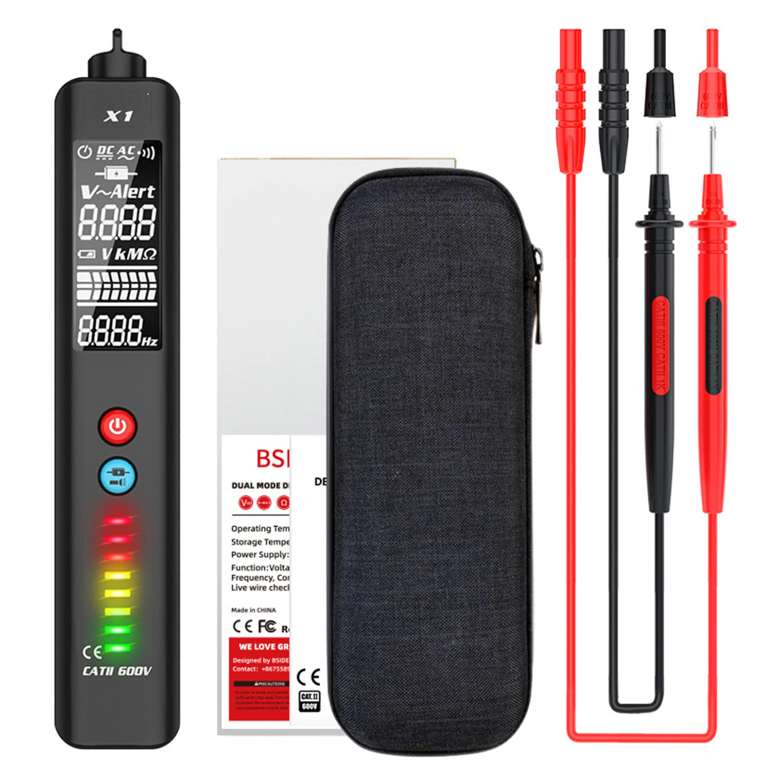 Fully Automatic Digital Multimeter Anti-Burn Intelligent Voltage Detector High-precision Live Wires Tester