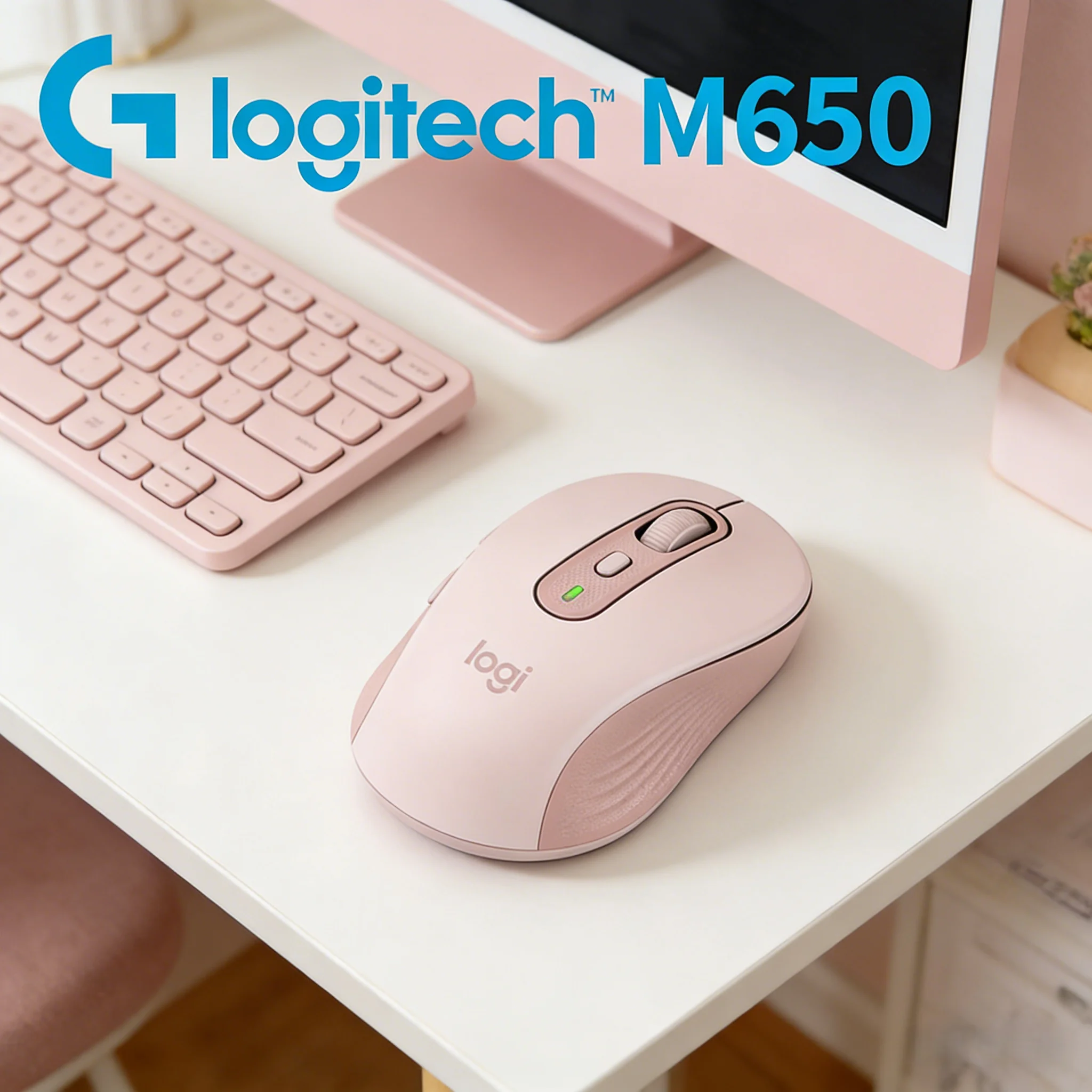 

Беспроводная мышь Logitech M650 Logi Bolt Bluetooth Dual Mode SilentTouch SmartWheel с 24-месячным сроком службы батареи для ПК, ноутбуков и офиса