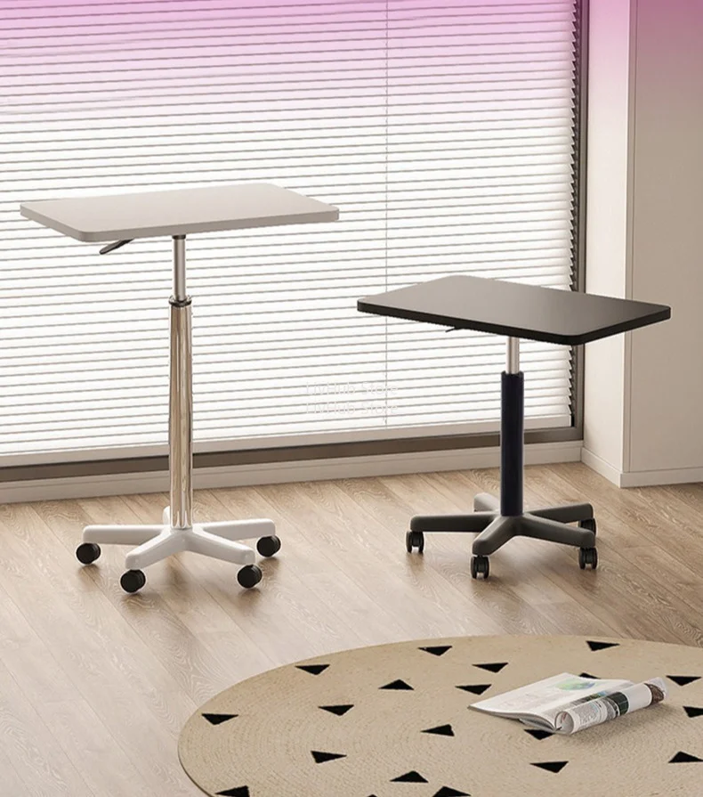 Adjustable Height Computer Study Desk for Livingroom Suitable for Tattoo Tray and Dental Tray with Wheels Office Furniture Desk