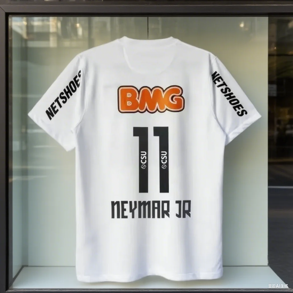 Klassische Vintage 11-12 Santossi Familie Baumwoll-Fußballtrikots Vintage Little Neymar Fußball Erwachsene Herren Damen Kinder Trikots – Detail 4