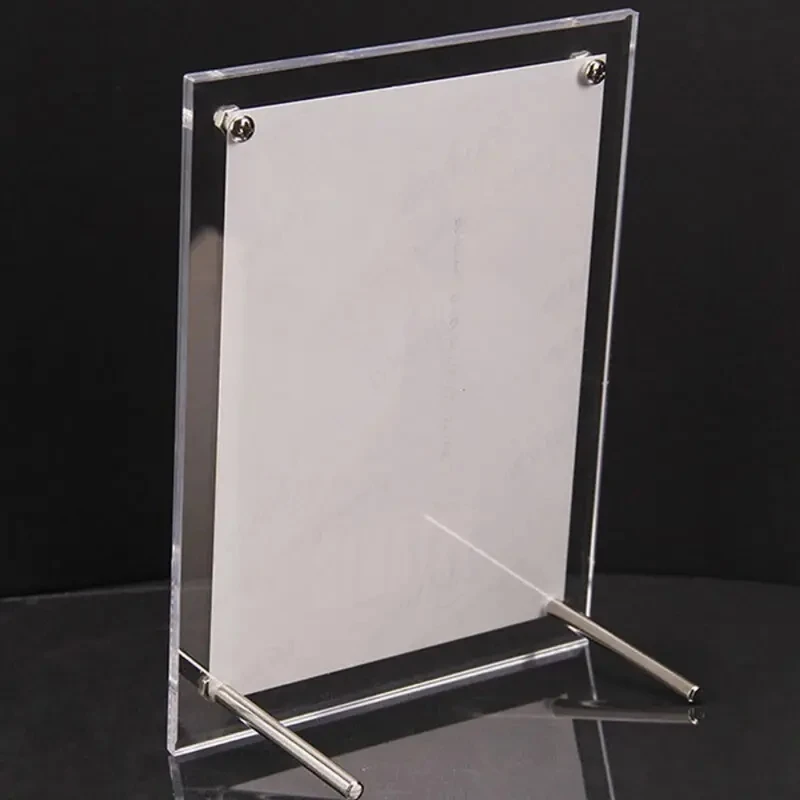 Transparent Acrylic Frame Box Inner Frame Picture Display Rack, Living Room and Office Transparent Acrylic Frame Home Decoration