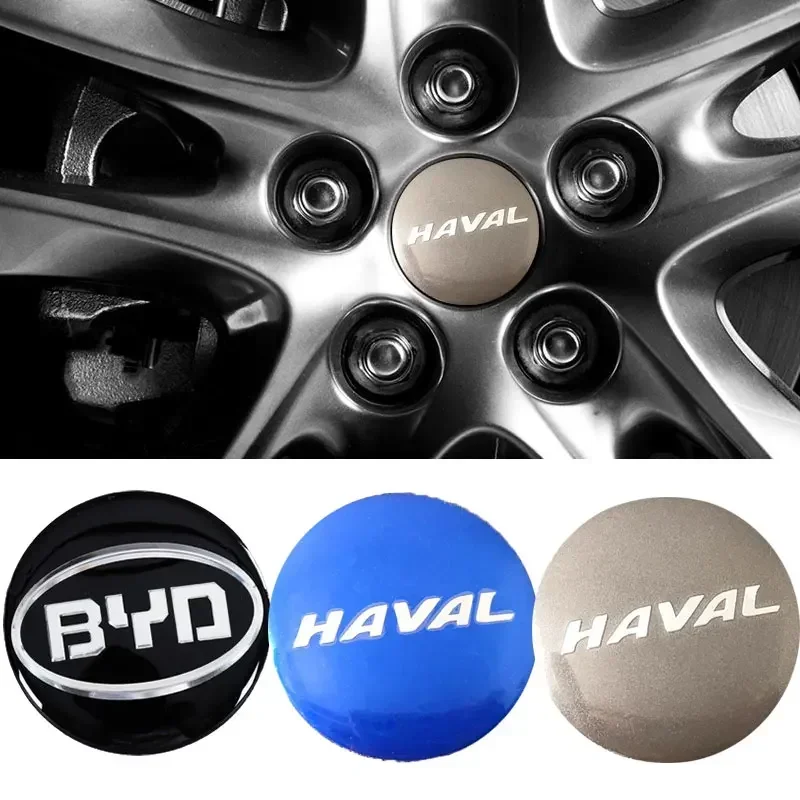 

4 шт., наклейка на колесо автомобиля, эмблема втулки автомобиля, чехол для BYD Haval Great Wall Zhonghua Geely, значок, аксессуары