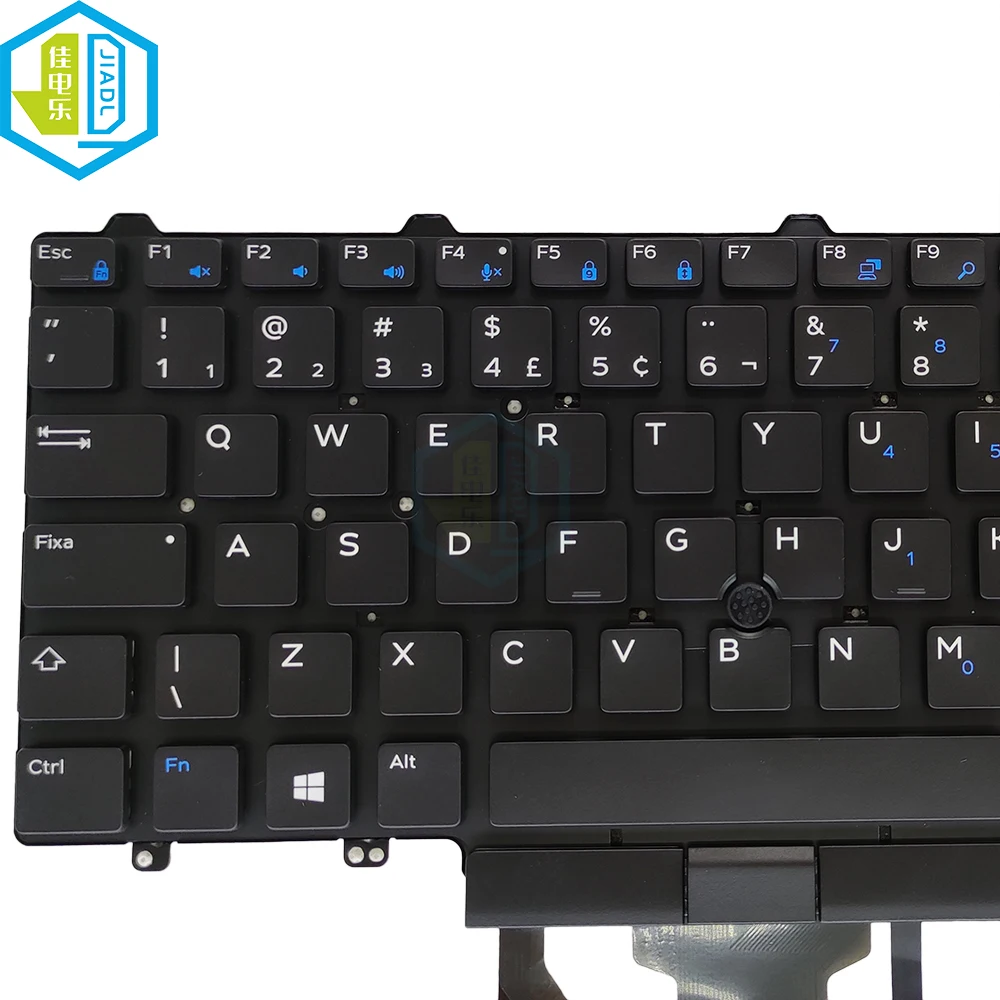 Imagem -03 - Teclado Trackpoint Brasileiro com Backlight Teclados Brasil para Dell Latitude E5450 E5470 E5480 E5490 E5491 E5495 08nc1k 8nc1k