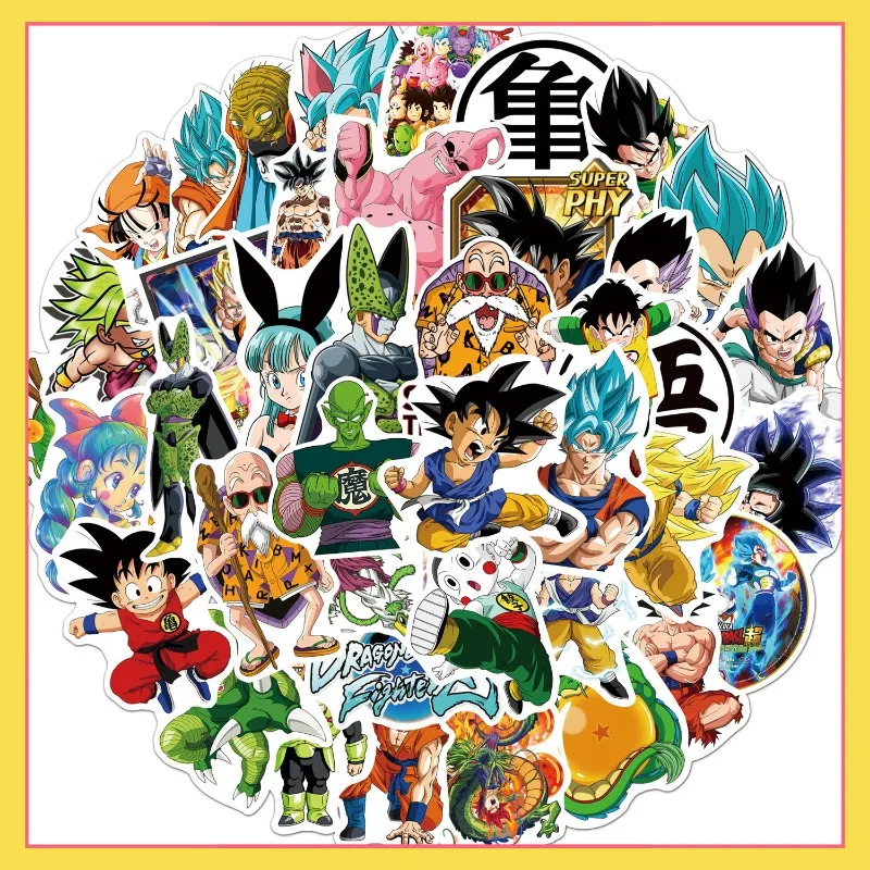 50 Sun Wukong Dragon Ball Sun Wufan Graffiti Stickers, Trolley Box, Battery Car Diary, Waterproof Decoration Stickers