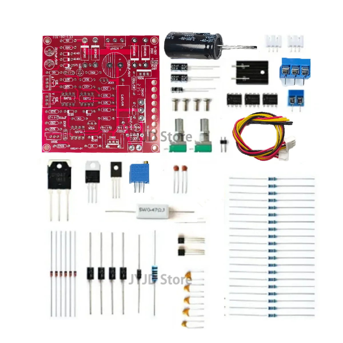 実験室内の安定化電源キット,調整可能な電流制限保護,実験室用,0-30v,2 mA-3A dc