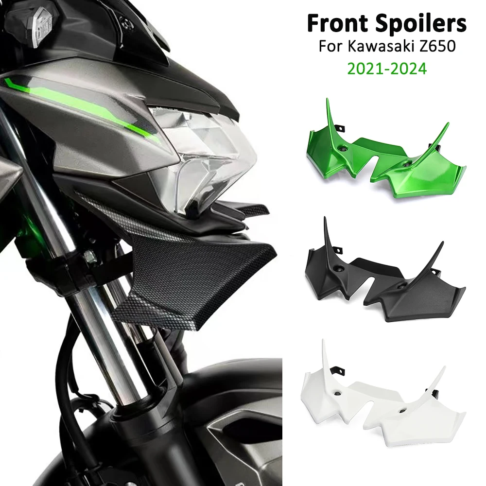 

Мотоциклетные спортивные прижимные передние спойлеры, комплект аэродинамического дефлектора крыла для KAWASAKI Z650 z650 Z 650 2021 2022 2023 2024