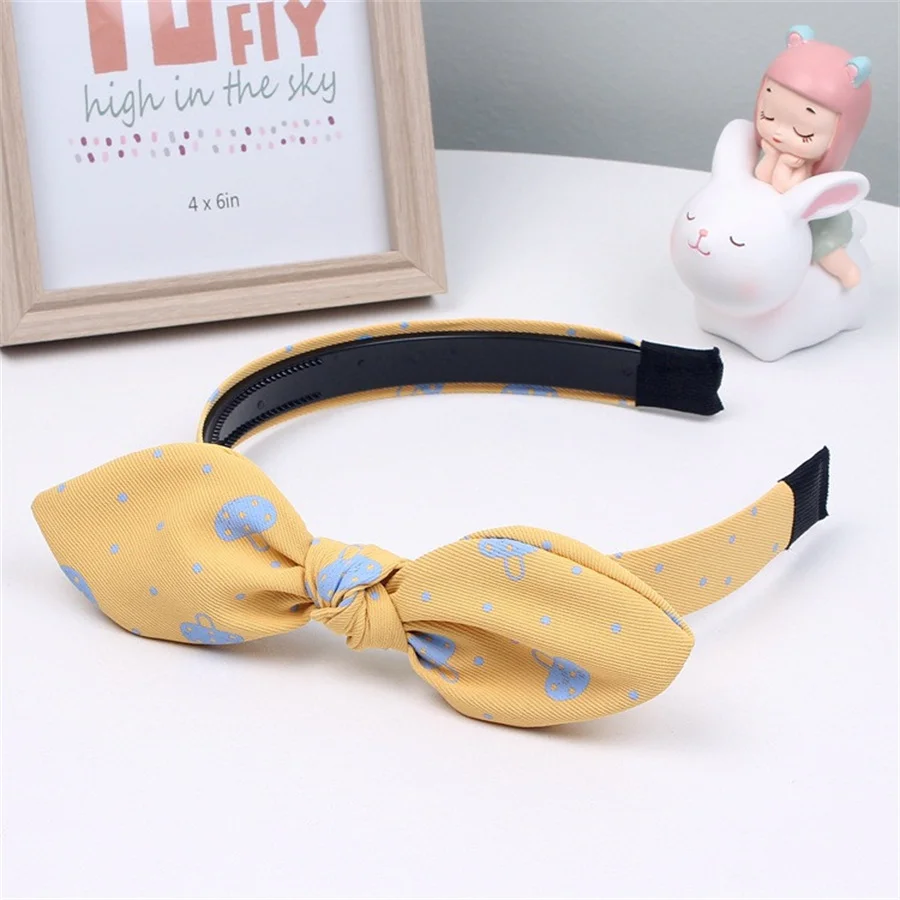 New Fashion Girls Cute Colors Flower rabbit ears Bow Hairbands Children Lovely Sweet Hair Hoop Headbands Kids Hair Accessories