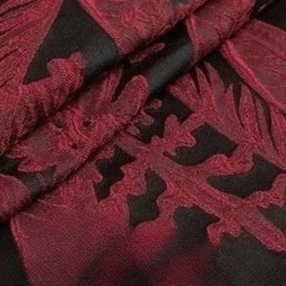 

Dark Pattern Jacquard Fabric Autumn Winter Leaves Dress Trench Coat Clothing European Brand Fashion Design Sew Wholesale Cloth