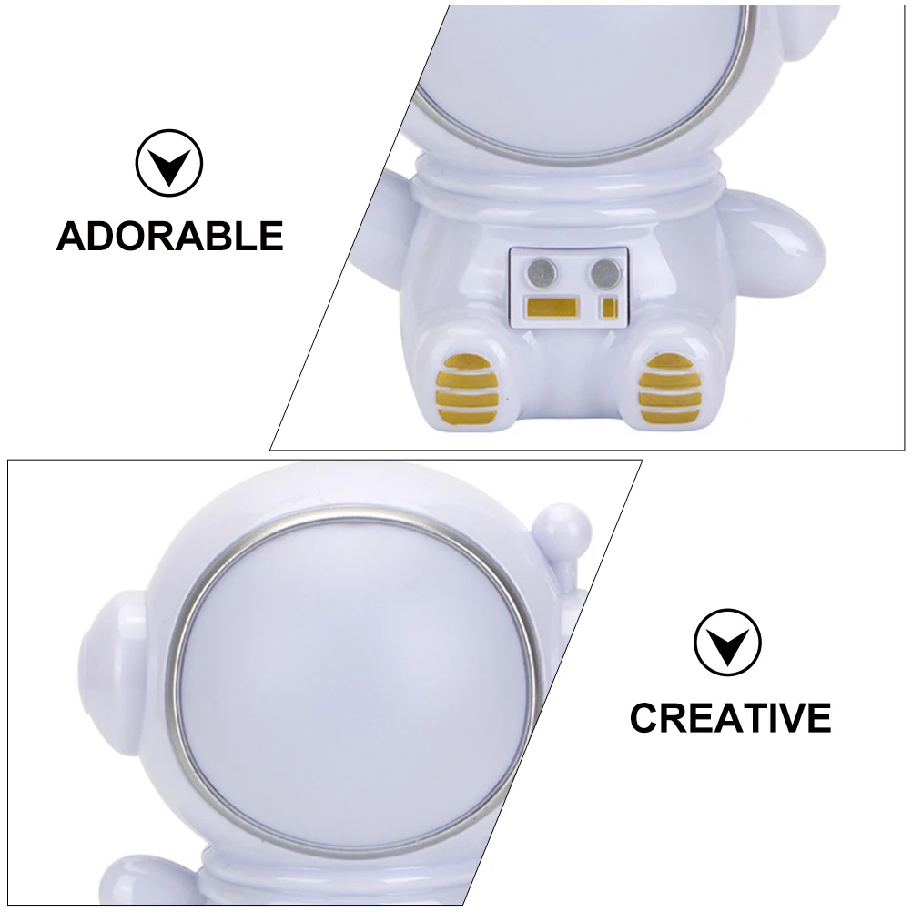 

Astronaut Night Light USB Table Lamp Small Desk Light White ABS Kids Bedroom Ornament Cute Shape Children Room Decoration Gentle