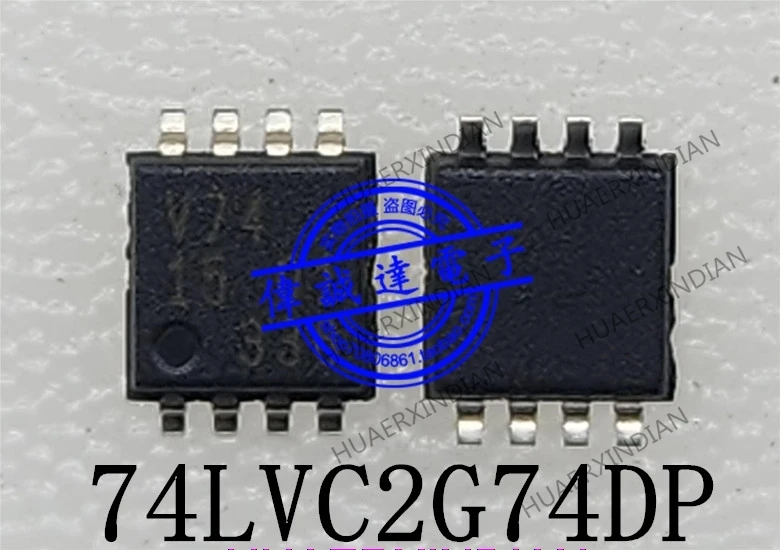 74LVC2G74DP  Printing  V74 TSSOP-8   New Original