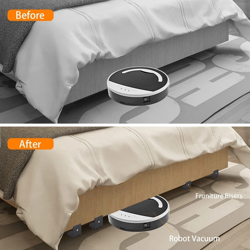 الناهضون سرير قابل للتعديل مع المشبك المسمار ، الناهضون الأريكة للجدول ، سمك 0-1.6In ، 1Set ، 4in #4