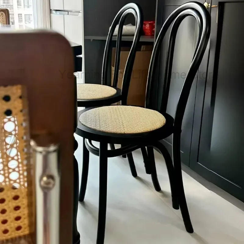 나무 검은 식사 의자 빈티지 디자이너 현대 럭셔리 식사 의자 북유럽 아름다운 침실 Muebles De Cocina 가구