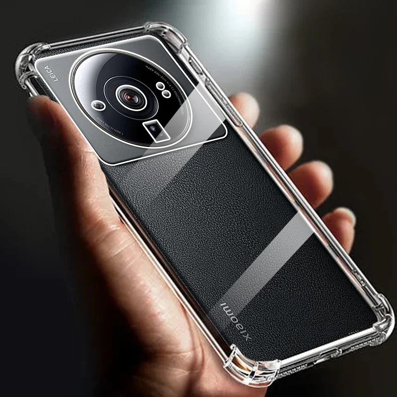 

Thickened Airbag Shockproof Clear Soft Tpu Phone Case For Xiaomi 12s ultra case Transparent Back Cover Mi 12sultra funda cases