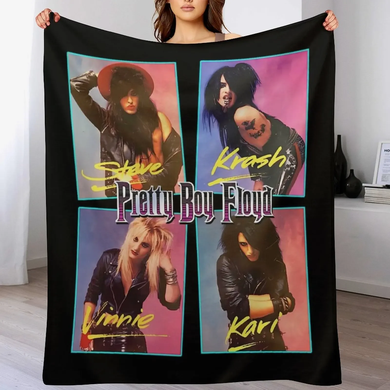 

Pretty Boy Floyd Throw Blanket Plush Designers Bed linens Winter beds Blankets
