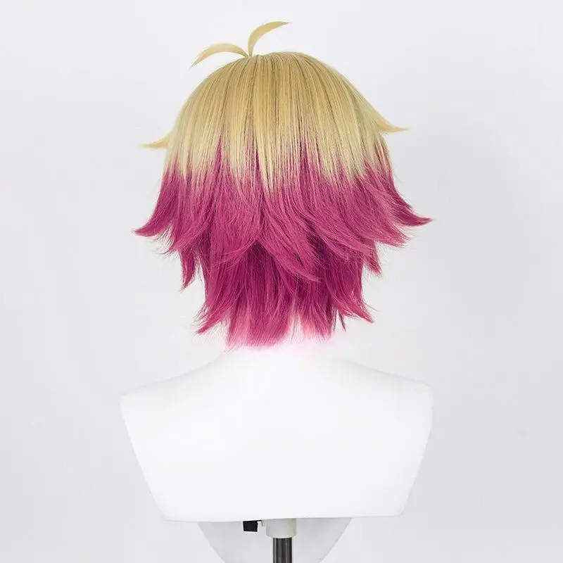 Neuer Stil der blauen Gefängnisstreifen, doppelfarbiger Farbverlauf, gespleißte Cosplay-Perücke