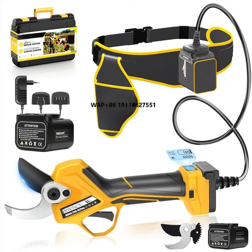 PRU45 PLUS Electric Pruning Shears25.2V Lithium Branches Scissors 45mmHigh Branch Hedge Trimmer Fruittree Electric Pruning Shear