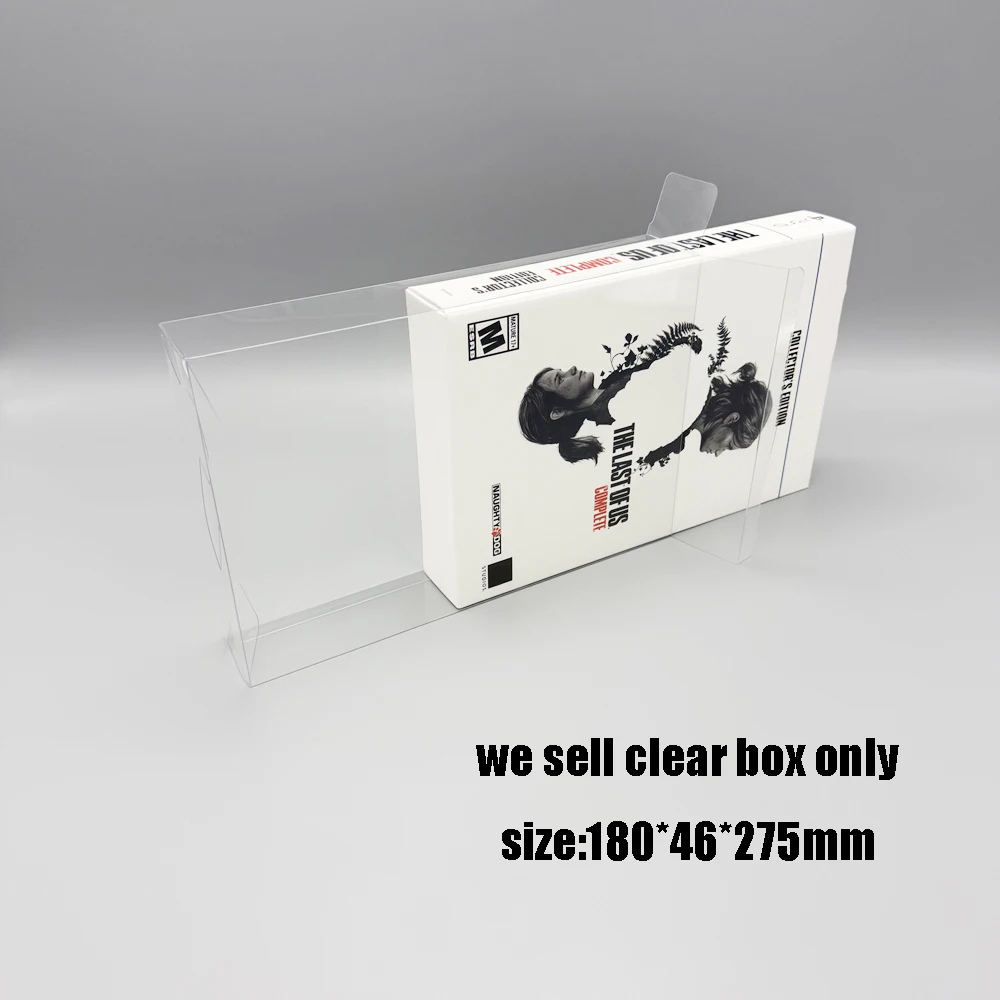 Transparent storage case PET box for PS5 The Last of Us Complete Collector’s Edition  display protection box view 2