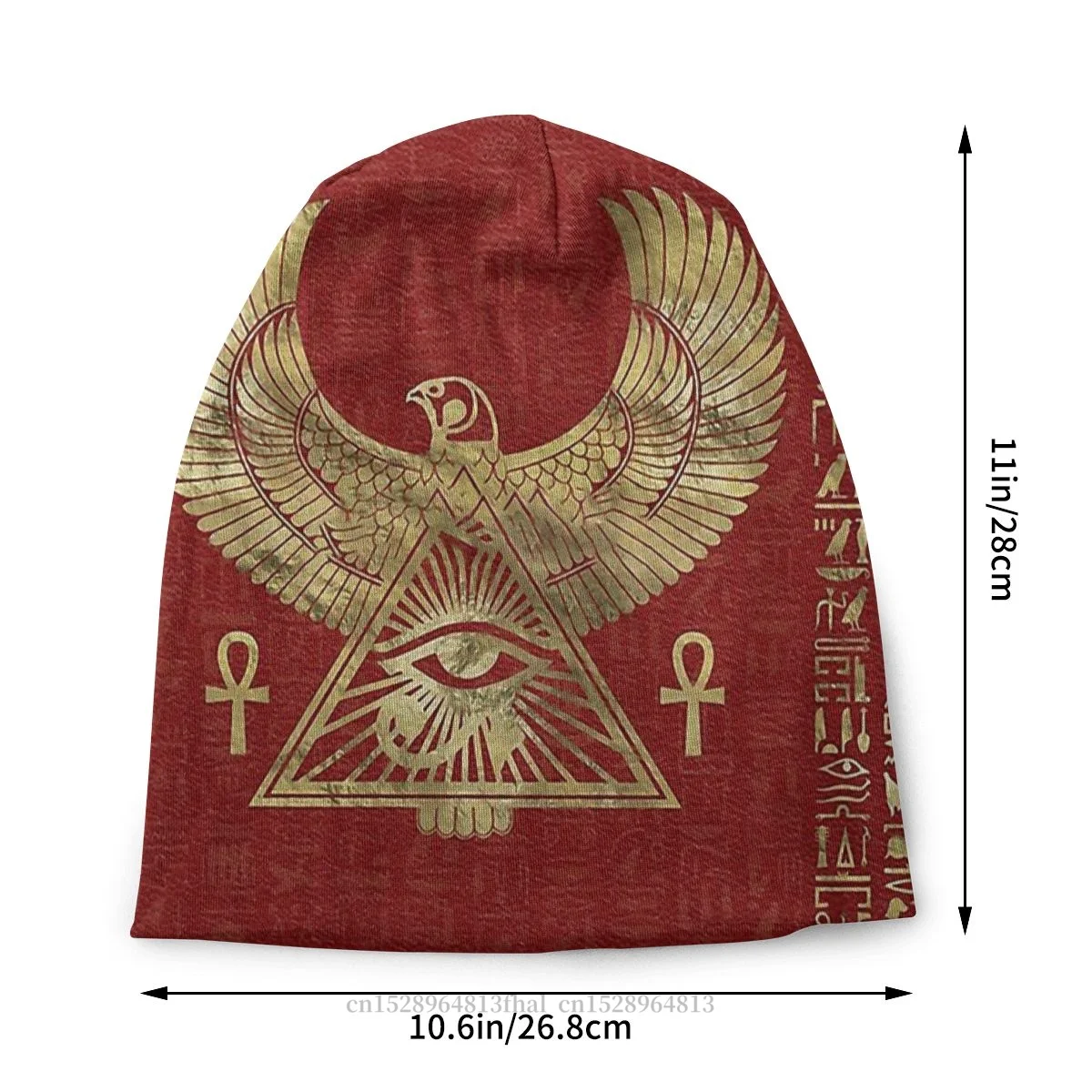 Eye Of Horus Bonnet Homme Skullies Beanies Hat Egyptian Mythology Ancient Egypt Gods Atum Horus Osiris Creative Cotton Hats