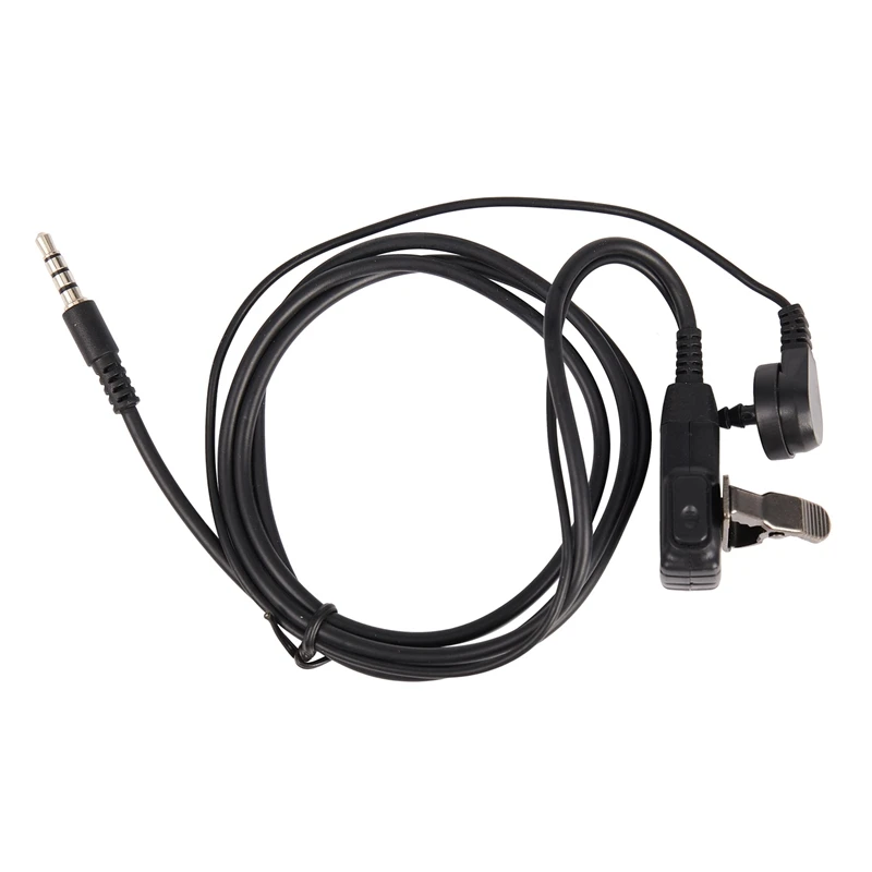 6Pack X(Surveillance Security Clear Coiled Acoustic Air Tube Earpiece PTT for Mobile Phone Headset