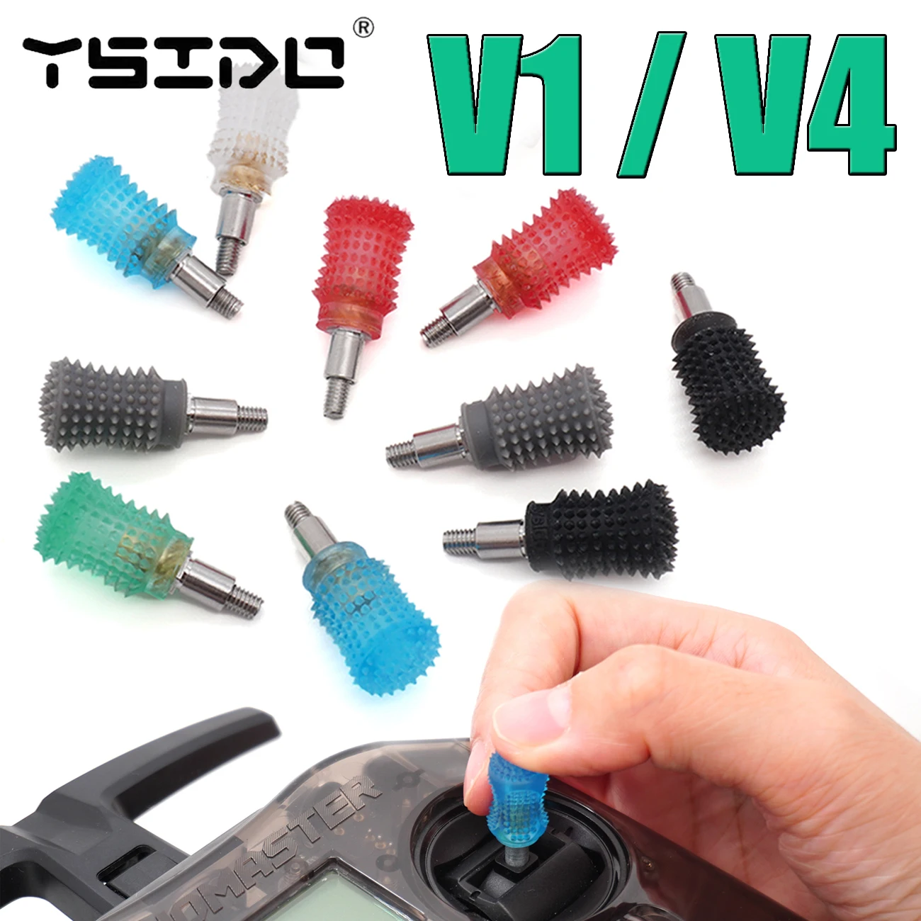 1Pair YSIDO V1/V2 Remote Controller Joystick Lever Anti-slip Rocker Cap Control Stick for RadioMaster Pocket RC FPV Drone Parts