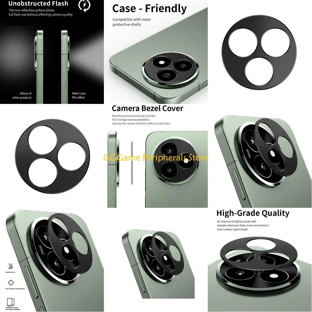 U55B Antiscratch Aluminum Lens Protectors for K80 Model Matte Finish Shock Resistant Phone Camera Accessory