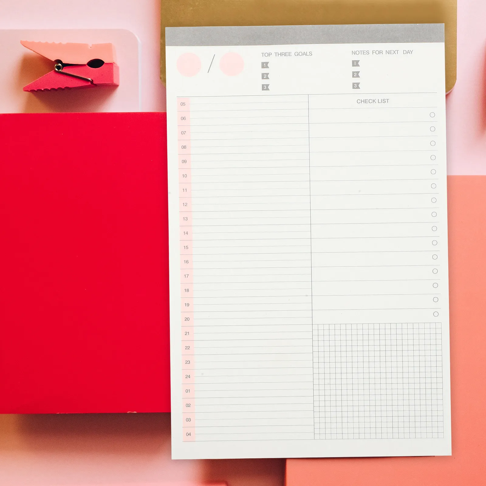 1 Book Delicate Creative Schedule Notebook Portable Compact Planner Notepad for Office Workers Teachers Daily Use Memo