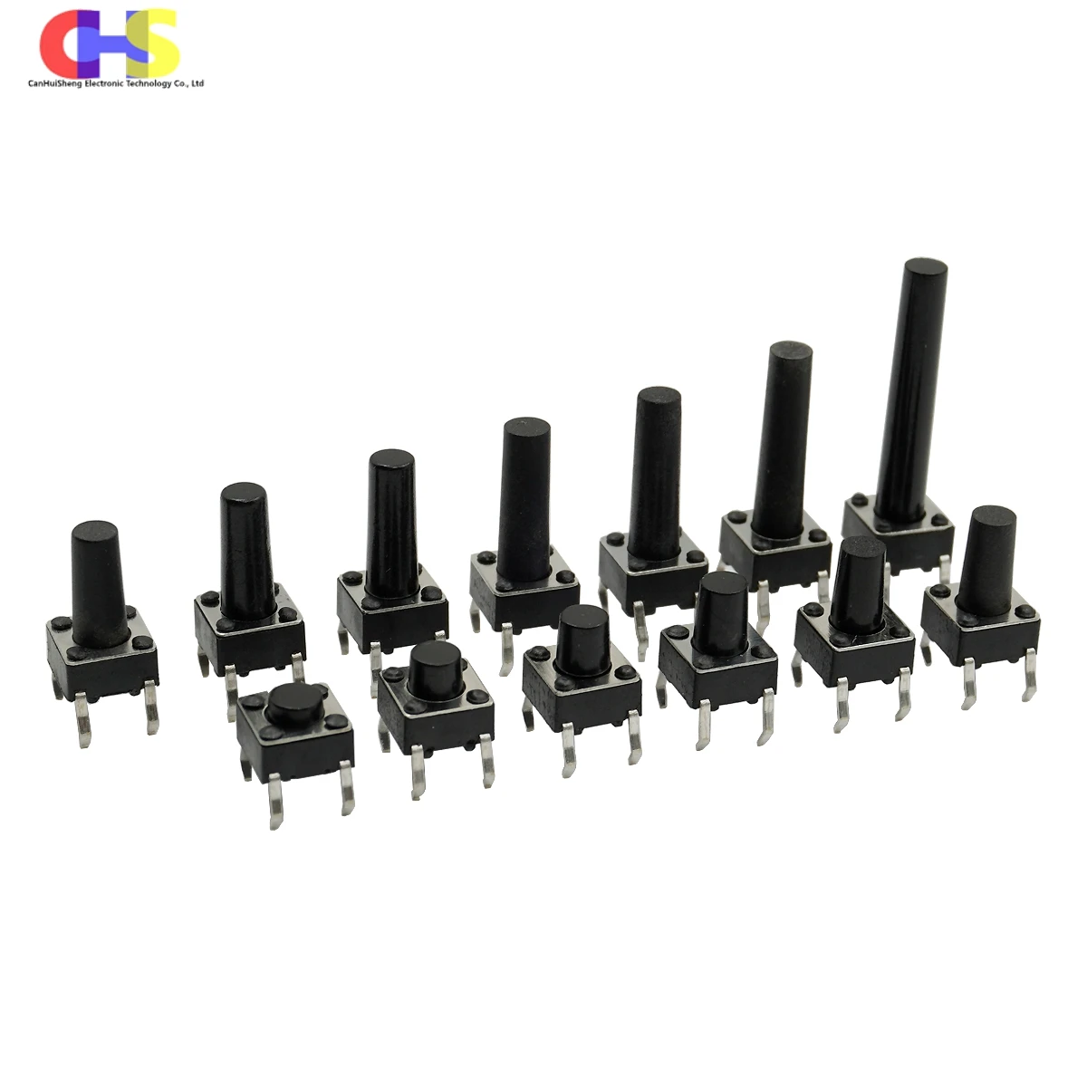 (50-1000PCS) 6x6mm DIP 4Pin Momentary Push Button Tact Switch 6*6*4.3/5/6/7/8/9/10/11/12/13/14/15/16/17/22mm for Arduino DIY PCB