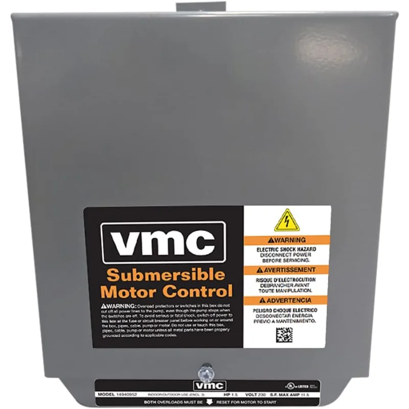 Red Lion RLCB15-230 1.5-HP 230-Volt VMC Control Box for Submersible Well Pump, Grey, 640222