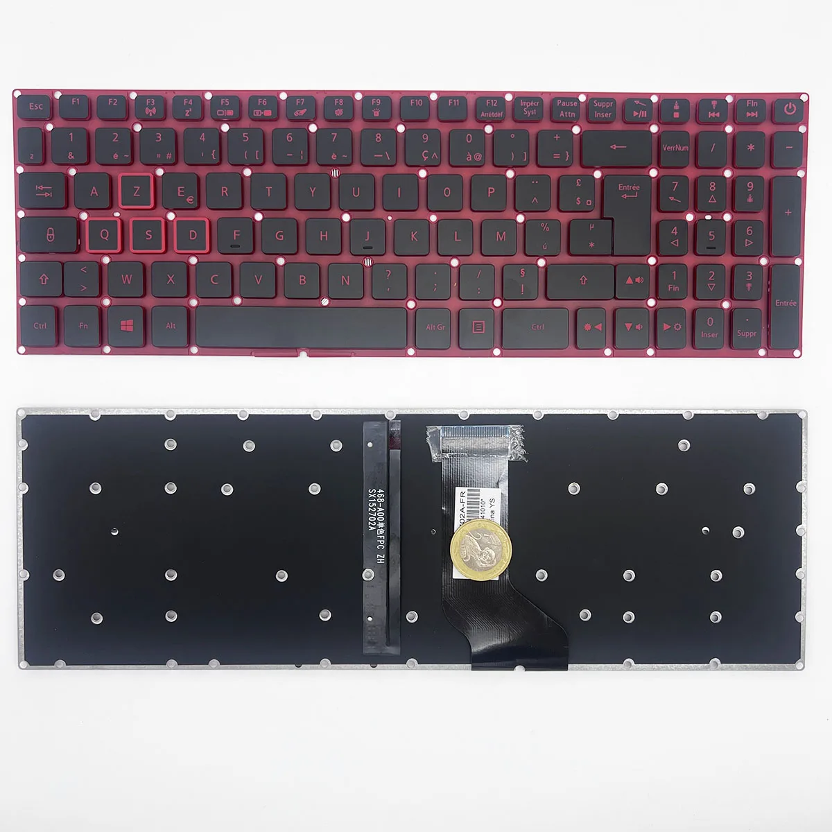 

Клавиатура для an515-51 An515-52 с французской раскладкой с красной подсветкой