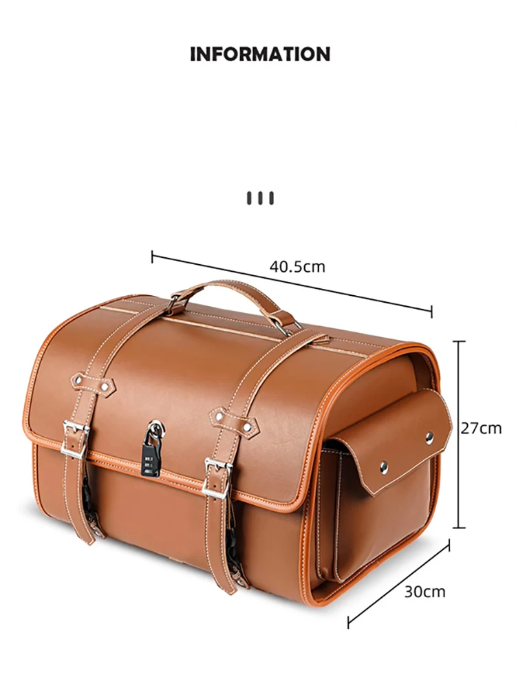Motorcycle Universal Large Capacity Waterproof Bags Side Tool Bag Rear Travel Luggage Seat Bag For Harley Honda Yamaha Kawasaki