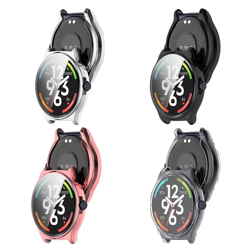 ฝาครอบปกป้องป้องกันทุกส่วนเคสสมาร์ทวอท์ช TPU แบบนิ่มอุปกรณ์เสริมกรอบป้องกันหน้าจอสำหรับ haylou SOLAR Lite