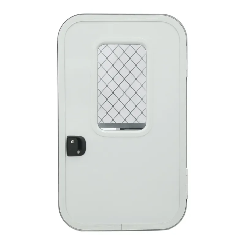 

2026 TONGFA Teardrop Aluminum Alloy Door with Insect Proof Mesh and E-MARK/DOT Certified Glass for RV Motorhome Caravan