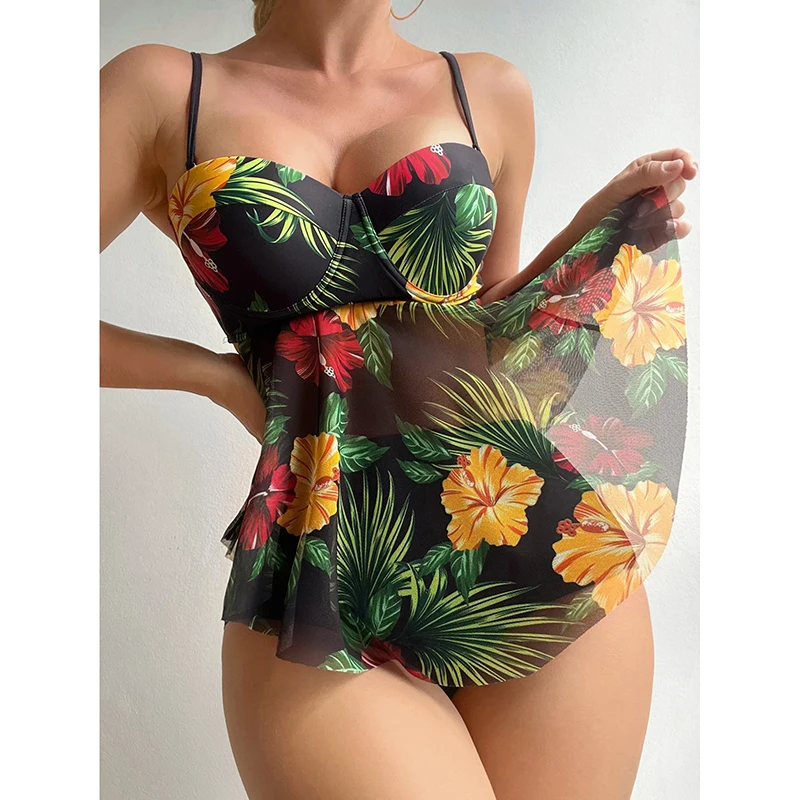 Women Designer Bikini Set for Women Two Pieces Set High Waist Swimsuit Slimming Bathing Suit Female Push Up Vintage Beachwear