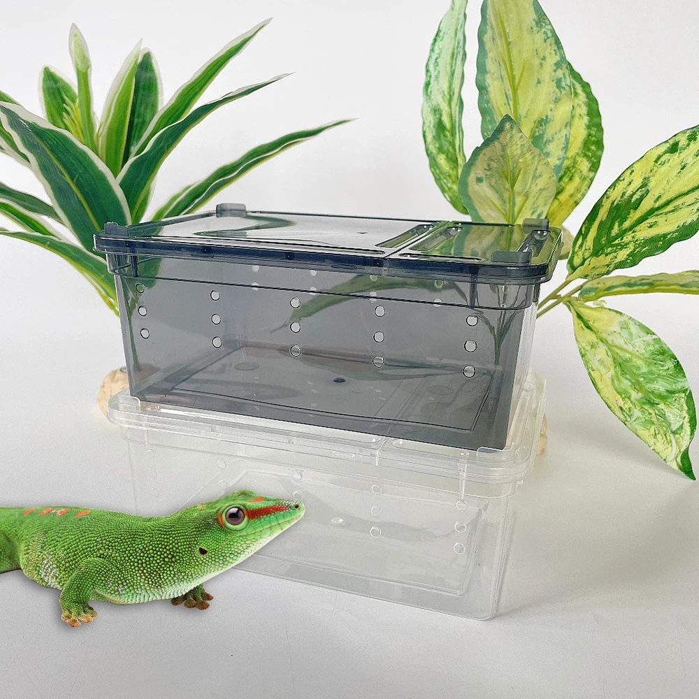 Reptile H3 Small Size Breeding Box Pet Snail Crawling Pet Box Hermit Crab Spider Scorpion Horned Frog Lizard Insect Box