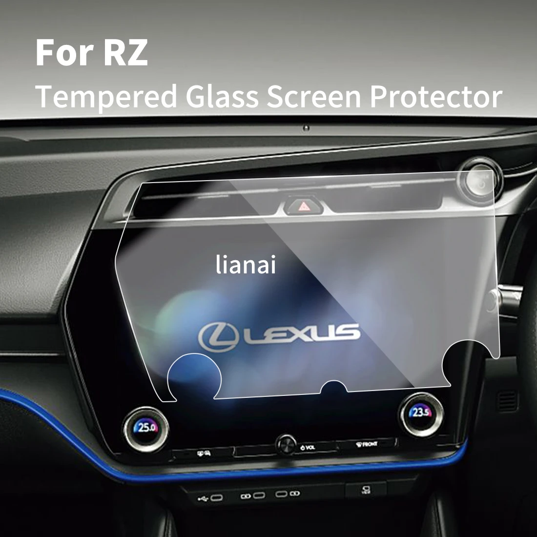 

Защитная пленка для экрана Carplay, защитная пленка из закаленного стекла, навигатор, автомобильные наклейки, аксессуары для 25 LEXUS RZ