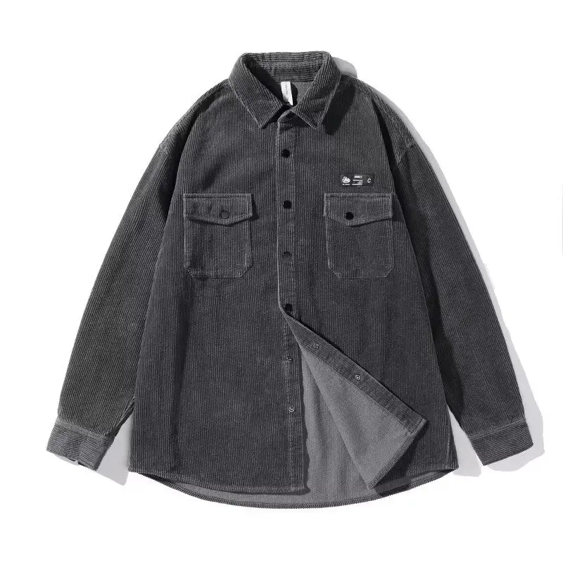 

Свободное осенне-зимнее пальто для мужчин и женщин High Street Sle Harajuku, корейское модное повседневное длинное пальто из полиэстера